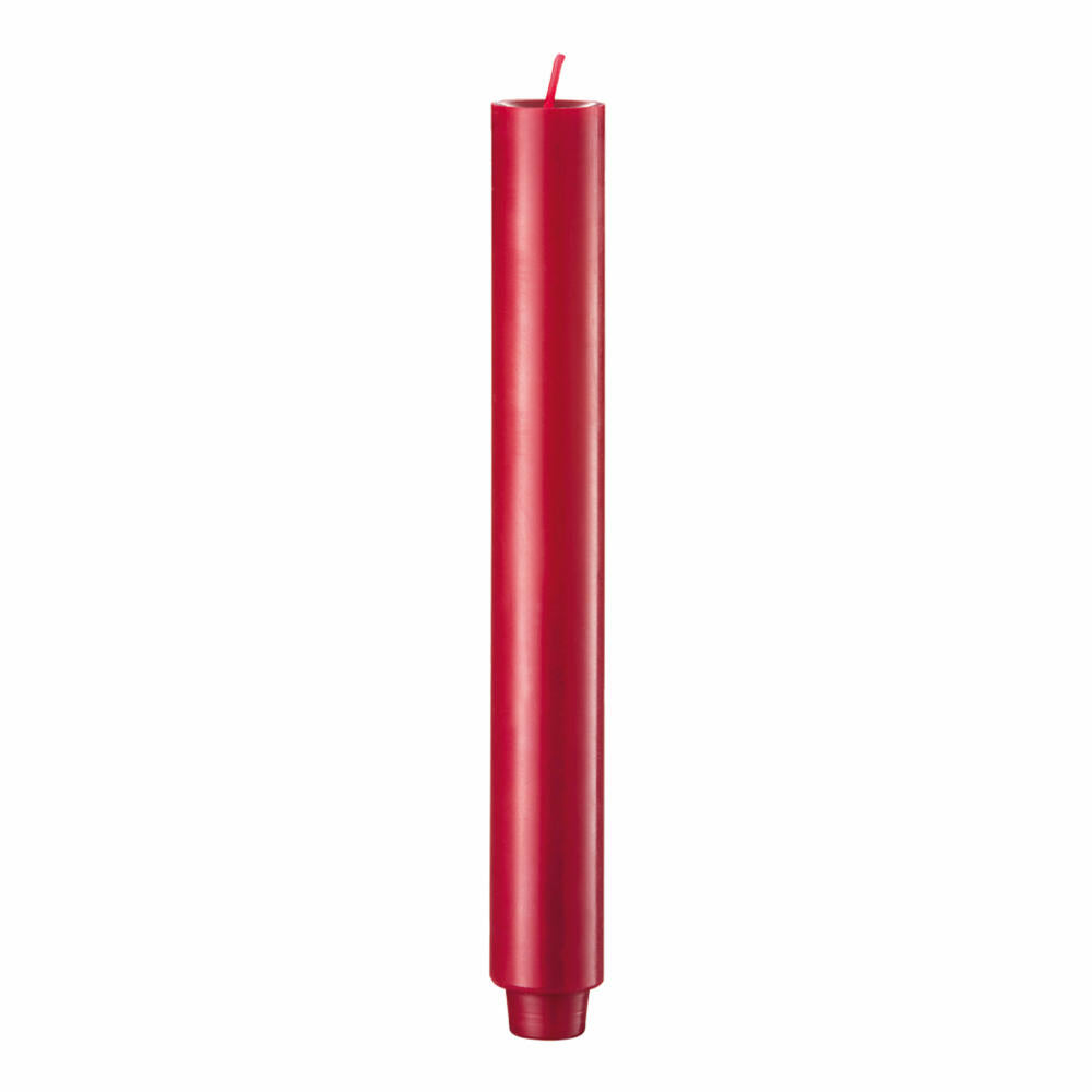 Engels Kerzen Original Stabkerze Gegossen, Stab Kerze, Leuchterkerze, Tafelkerze, Paraffin, Zinnober, Ø 3 cm, H 24 cm, 62003024200