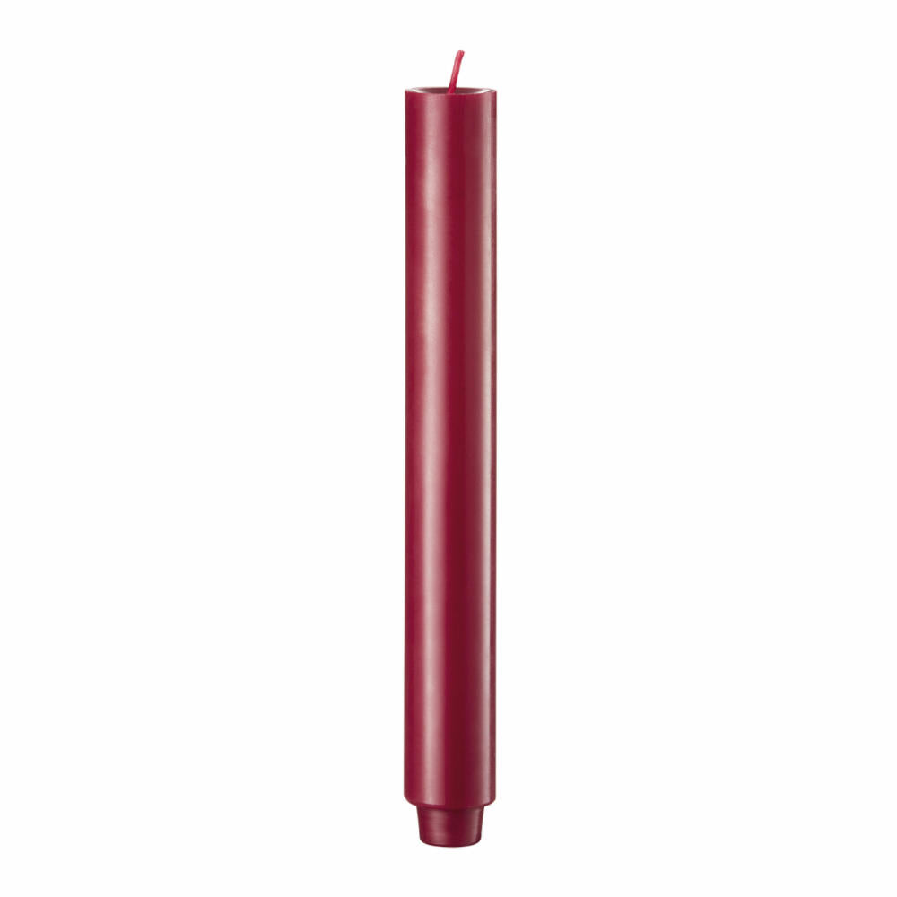 Engels Kerzen Original Stabkerze Gegossen, Stab Kerze, Leuchterkerze, Tafelkerze, Paraffin, Burgunder, Ø 3 cm, H 24 cm, 62003024250