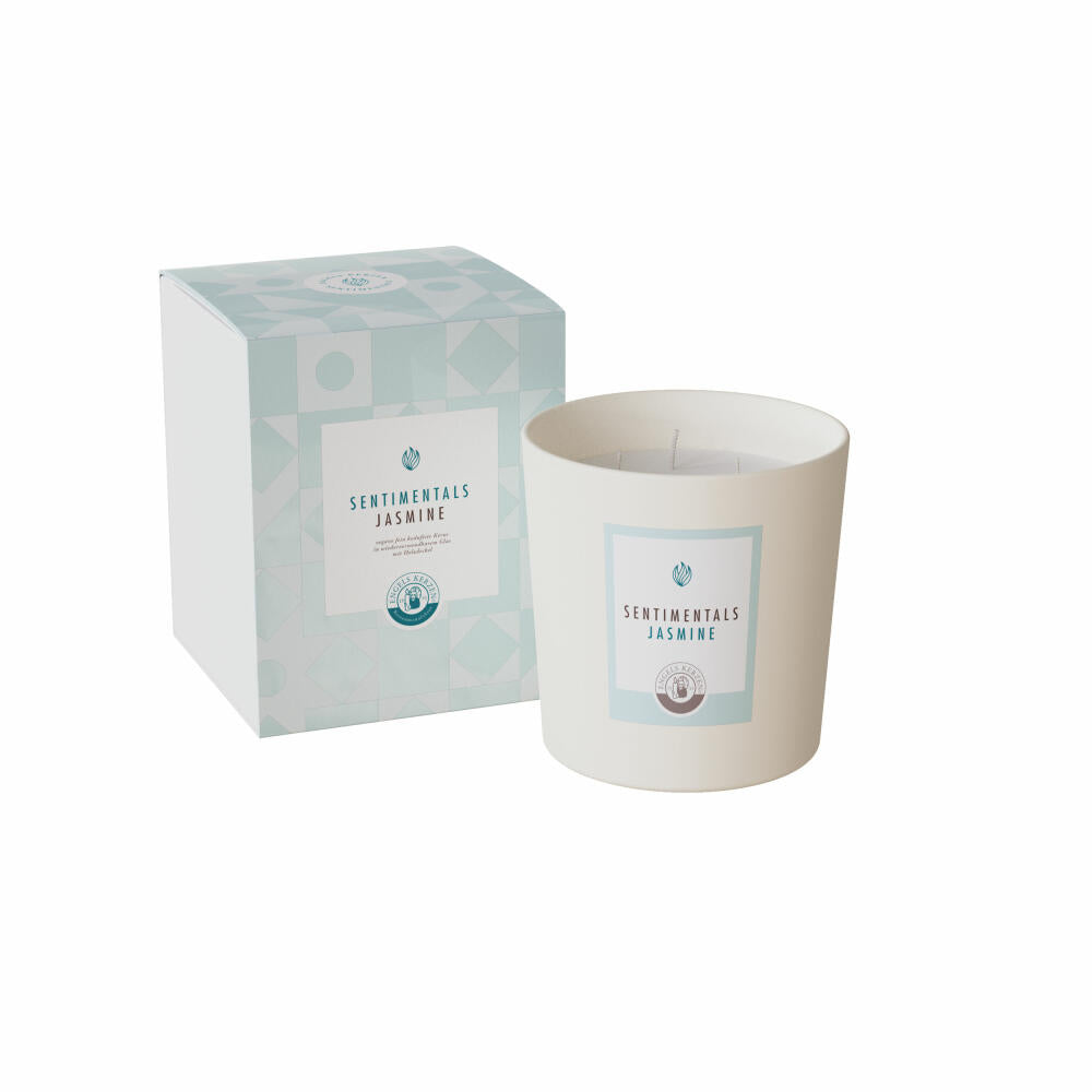 Engels Kerzen Duftkerze Sentimentals L im Glas - Jasmine, Rapswachs, Weiß, 15 cm, 64000020041