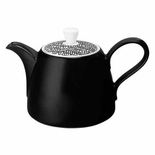 Seltmann Weiden Life Kanne, Kaffeekanne, Teekanne, Porzellan, Fashion Glamorous Black, 1.4 L, 001.745770