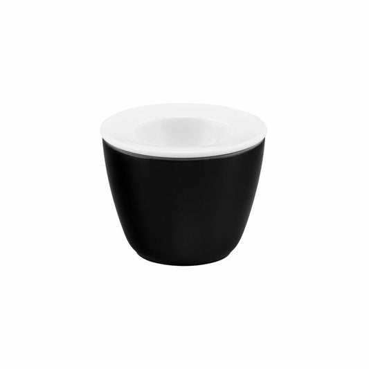 Seltmann Weiden Life Snack and Egg, 2-tlg., Eierbecher, Eierhalter, Porzellan, Fashion Glamorous Black, 001.745789