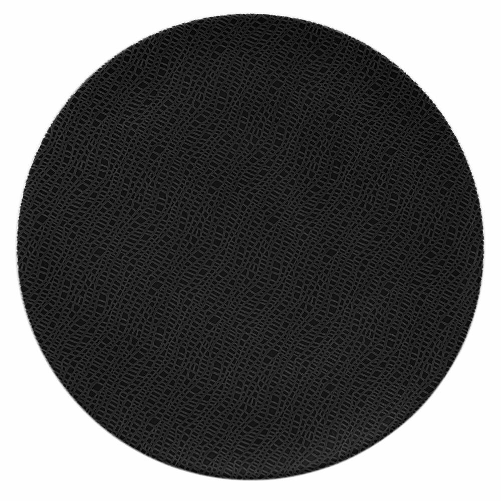 Seltmann Weiden Life Serving Plate Round Flat, Plate, Serving Plate, Porcelain, Fashion Glamorous Black, Ø 33.3 cm, 001.745809