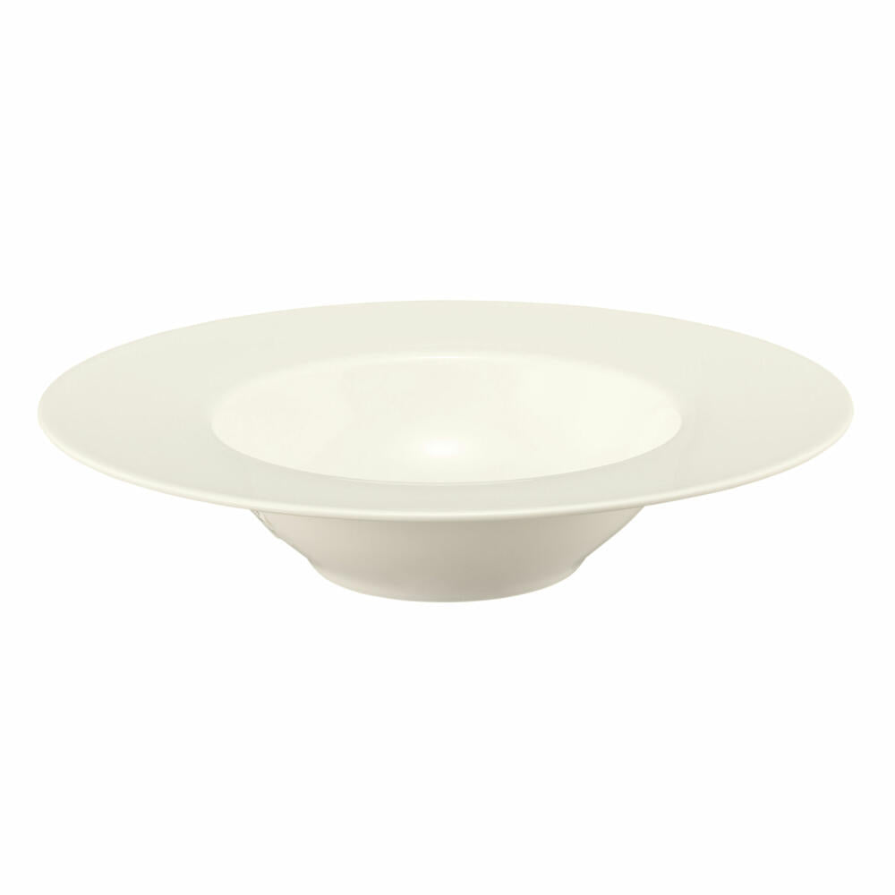 Seltmann Weiden Zoé Fine Diamond pasta plate, dinner plate, plate, porcelain, plain, Ø 26.1 cm, 001.746256