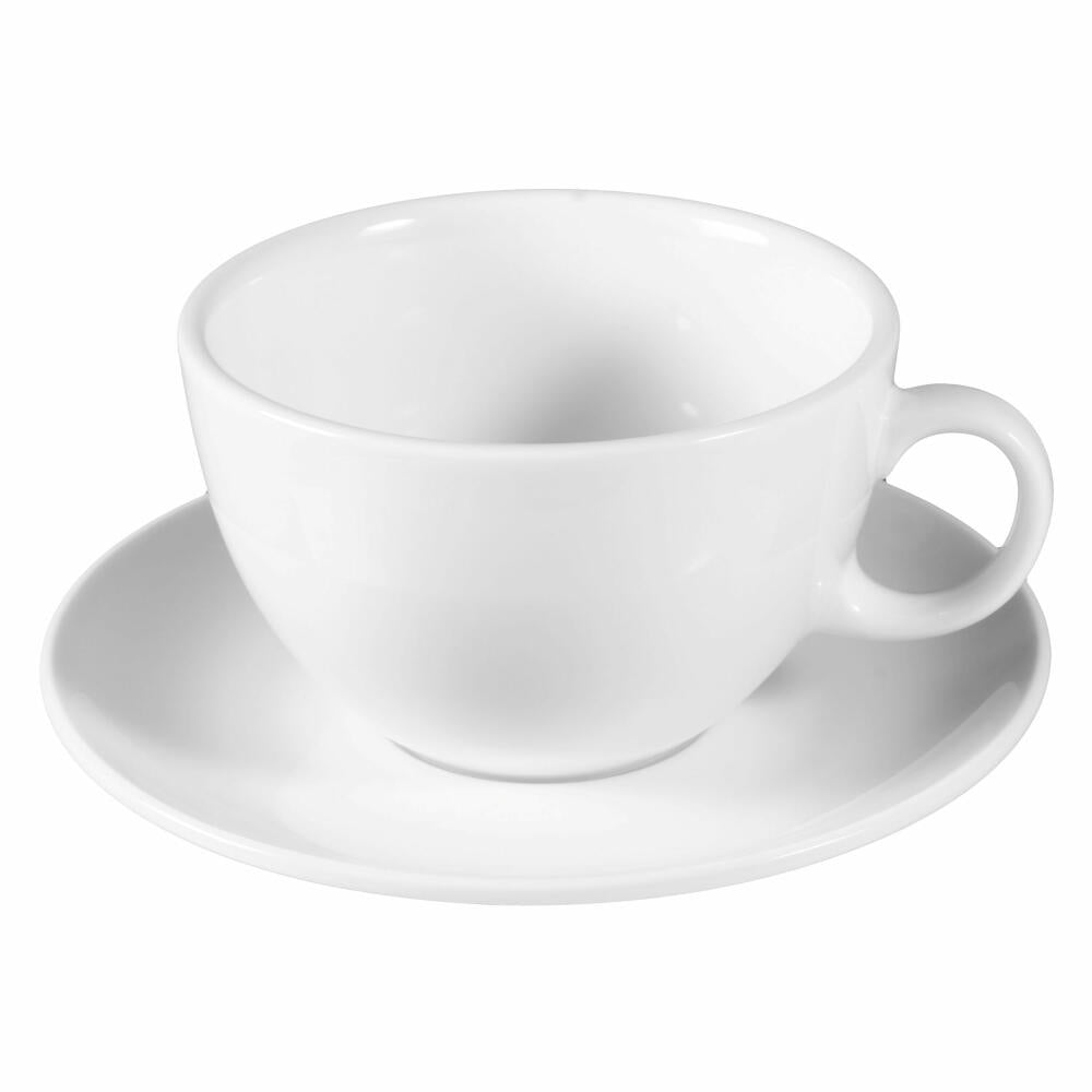 Seltmann Weiden Milchkaffeetasse 1164 mit Untertasse VIP. Weiß, Becher, Porzellan, 370 ml, 001.265536
