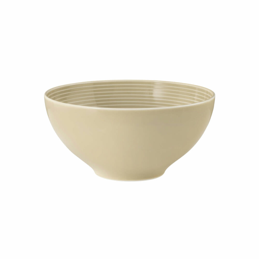 Seltmann Weiden Beat Sandbeige Schüssel Rund, Schale, Müslischüssel, Suppenschüssel, Porzellan, Beige, Ø 15.5 cm, 001.751305