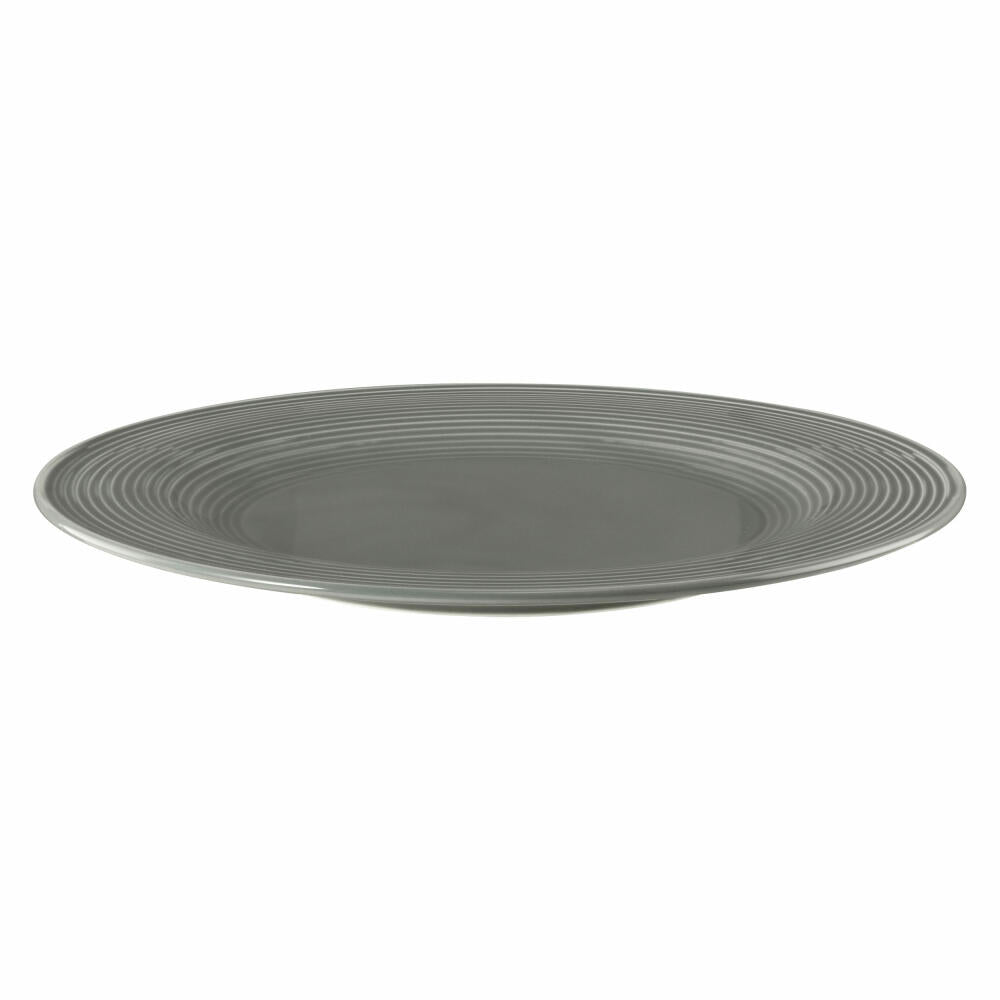 Seltmann Weiden Beat Pearl Grey Dinner Plate Round, Dinner Plate, Plate, Porcelain, Grey, Ø 27.5 cm, 001.751319