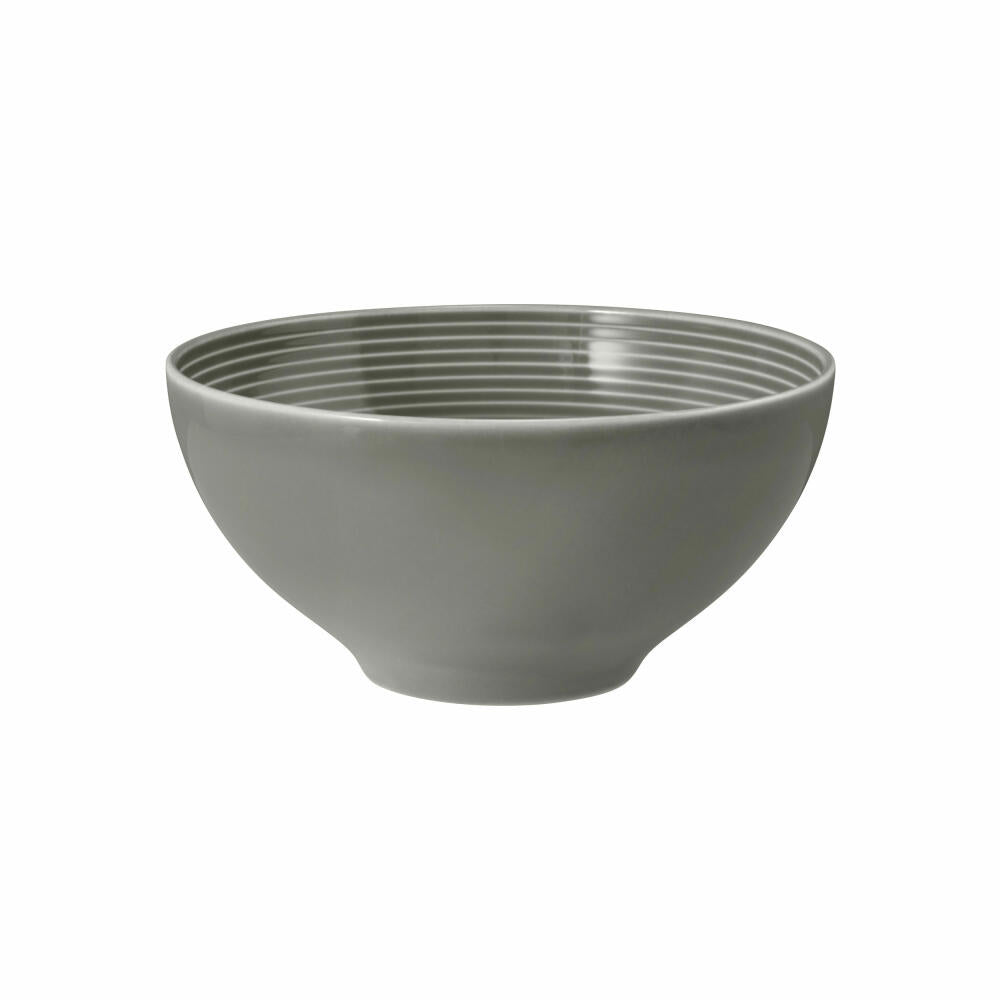Seltmann Weiden Beat Perlgrau Schüssel Rund, Schale, Müslischüssel, Suppenschüssel, Porzellan, Grau, Ø 15.5 cm, 001.751321
