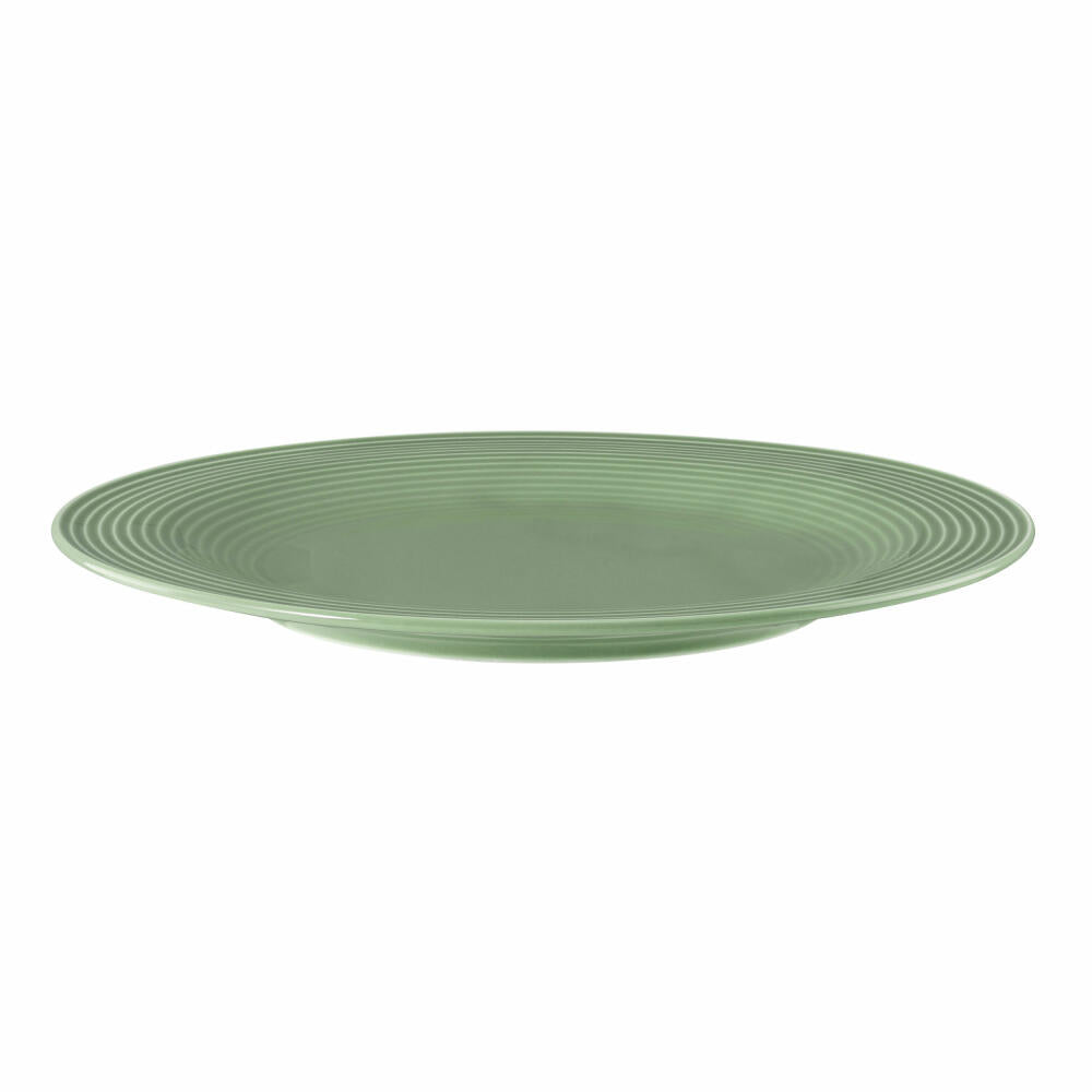Seltmann Weiden Beat Sage Green Breakfast Plate, Small Plate, Dessert Plate, Cake Plate, Porcelain, Green, Ø 23 cm, 001.751326