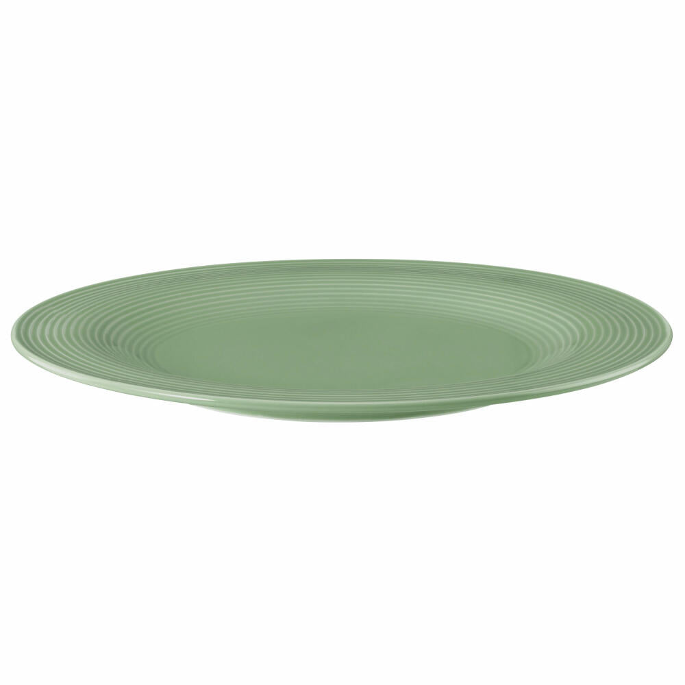 Seltmann Weiden Beat Salbeigrün Speiseteller Rund, Essteller, Teller, Porzellan, Grün, Ø 27.5 cm, 001.751327