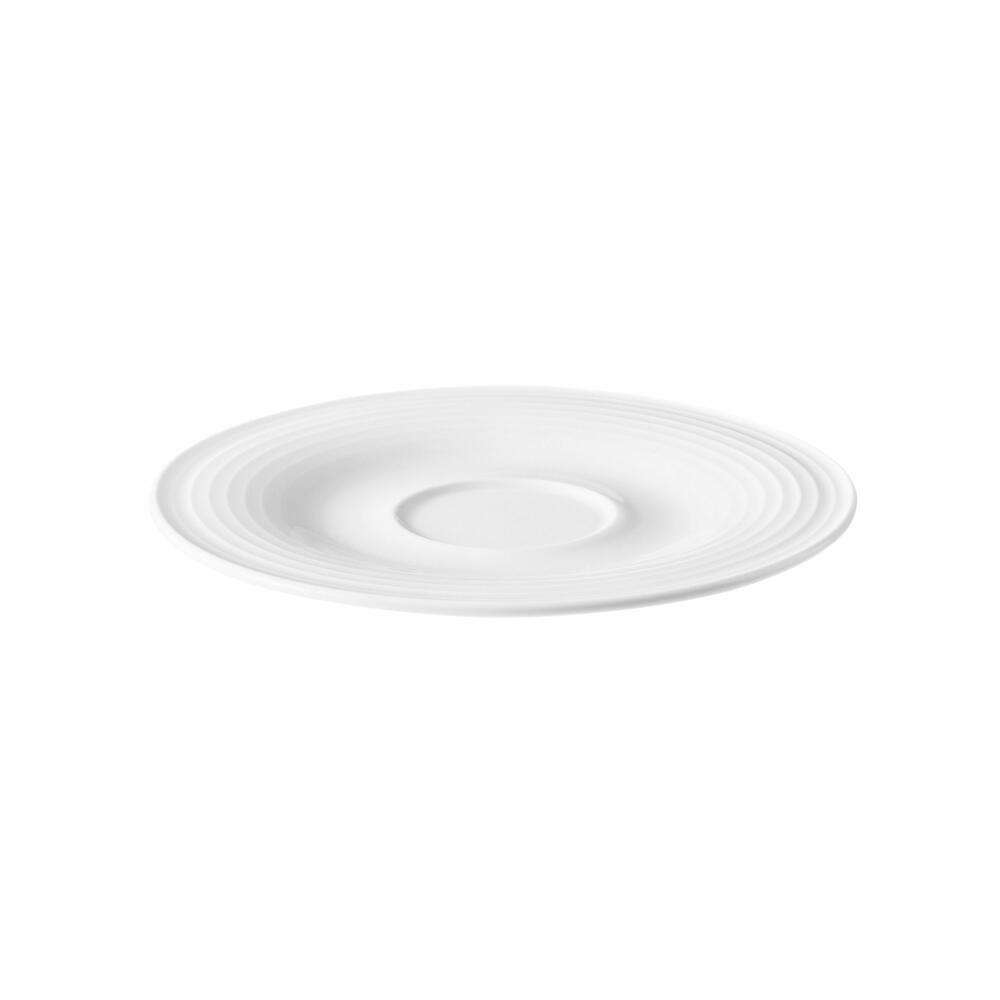Seltmann Weiden Beat Kombi-Untertasse Klein, Untere, Unterteller, Porzellan, Weiß, Ø 13.5 cm, 001.751348