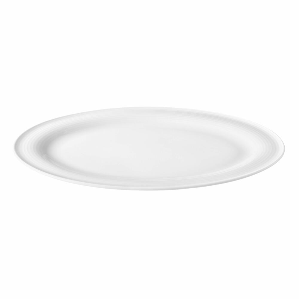 Seltmann Weiden Beat Serving Plate Oval, Serving Plate, Plate, Porcelain, White, 31 x 24 cm, 001.751366