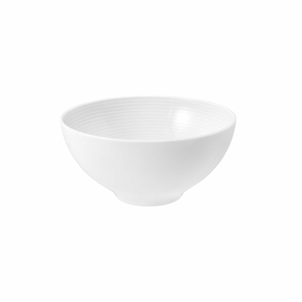 Seltmann Weiden Beat Schüssel Rund, Schale, Müslischüssel, Suppenschüssel, Porzellan, Weiß, Ø 15.5 cm, 001.751369