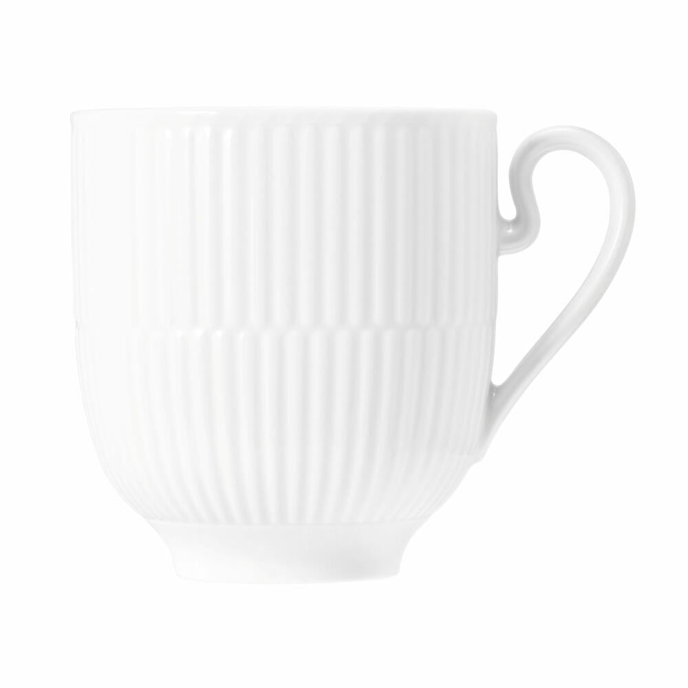 Königlich Tettau Amina mug with handle, tea cup, coffee mug, coffee cup, porcelain, white, 350 ml, 004.106279