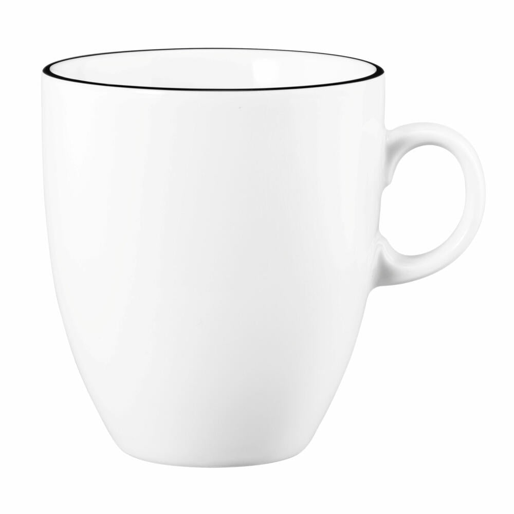 Seltmann Weiden Modern Life Mug, Coffee Mug, Tea Cup, Cup, Porcelain, Black Line, 400 ml, 001.758878