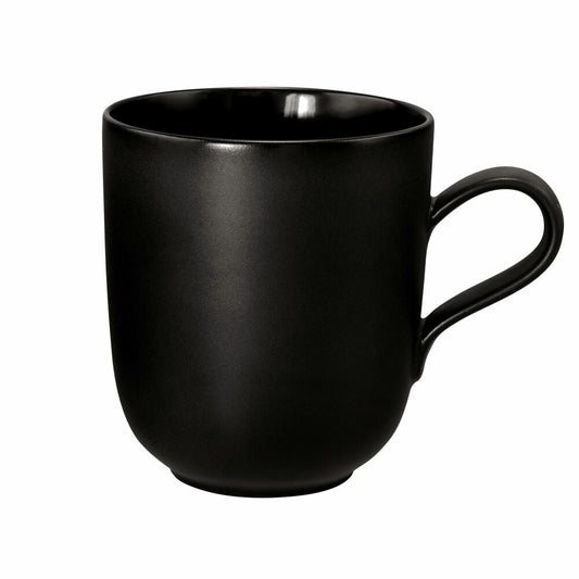 Seltmann Weiden Henkelbecher Liberty Velvet Black, Tasse, Porzellan, Schwarz, 400 ml, 001.764293