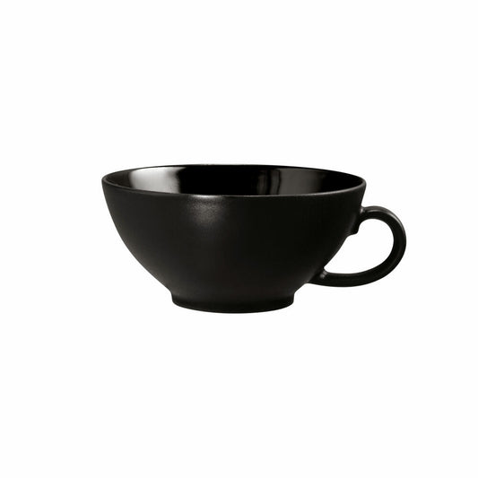 Seltmann Weiden Liberty Teeobertasse Klein, Teetasse, Tee Tasse, Porzellan, Velvet Black, 140 ml, 001.764296