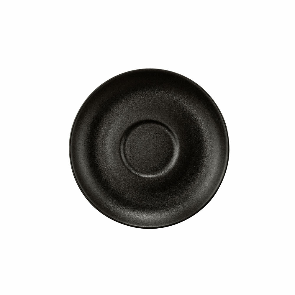 Seltmann Weiden Liberty Teeuntertasse, Untertasse, Unterteller, Porzellan, Velvet Black, Ø 13 cm, 001.764297