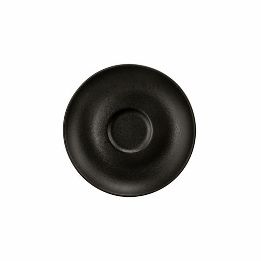 Seltmann Weiden Liberty Espressountertasse, Untertasse, Unterteller, Porzellan, Velvet Black, Ø 11.9 cm, 001.764298