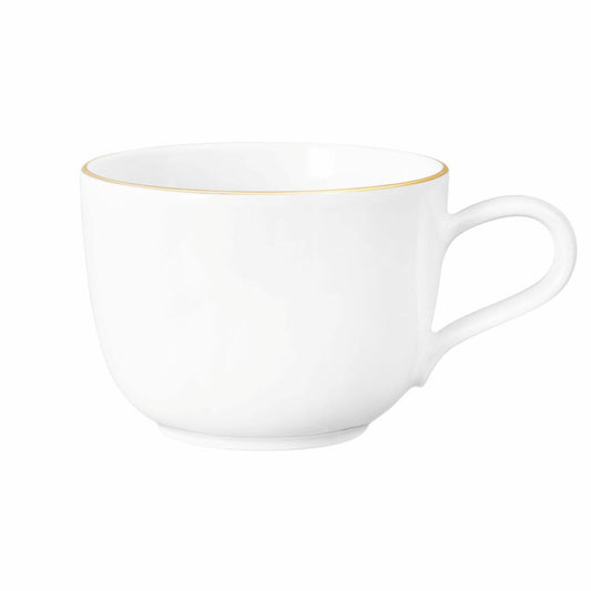 Seltmann Weiden Liberty Kaffeeobertasse, Kaffeetasse, Kaffee Tasse, Porzellan, Goldrand, 260 ml, 001.765025