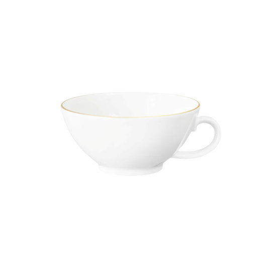 Seltmann Weiden Liberty Teeobertasse Klein, Teetasse, Tee Tasse, Porzellan, Goldrand, 140 ml, 001.765029