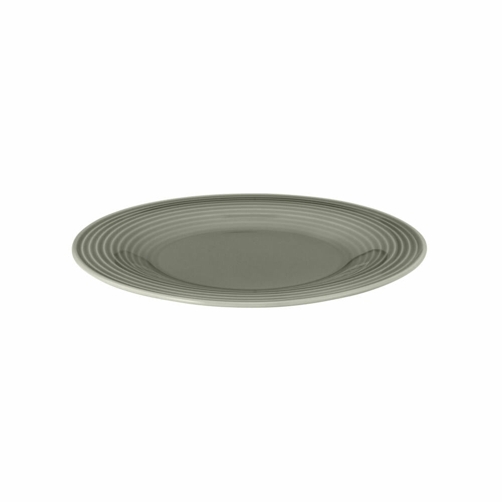 Seltmann Weiden Beat bread plate, plate, breakfast plate, cake plate, porcelain, pearl grey, Ø 17 cm, 001.765295