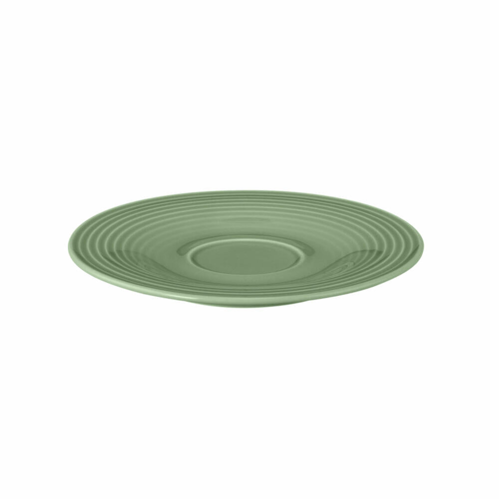 Seltmann Weiden Beat Saucer Small, Saucer, Porcelain, Sage Green, Ø 13.7 cm, 001.765301