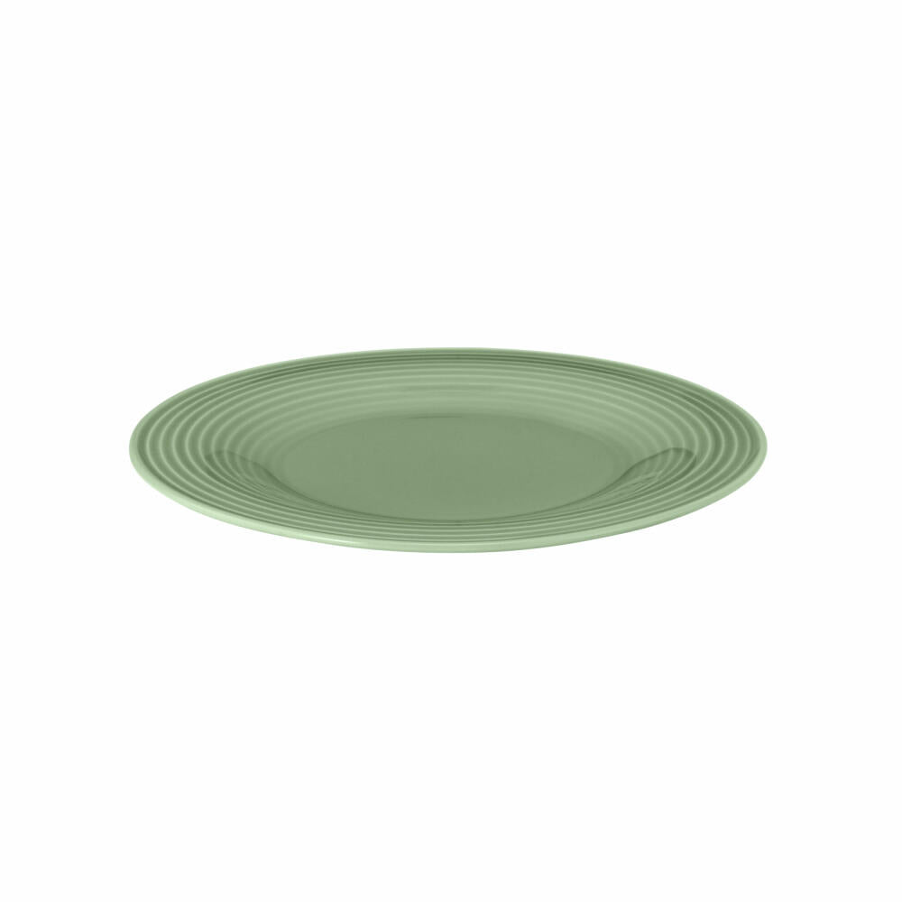 Seltmann Weiden Beat bread plate, plate, breakfast plate, cake plate, porcelain, sage green, Ø 17 cm, 001.765302