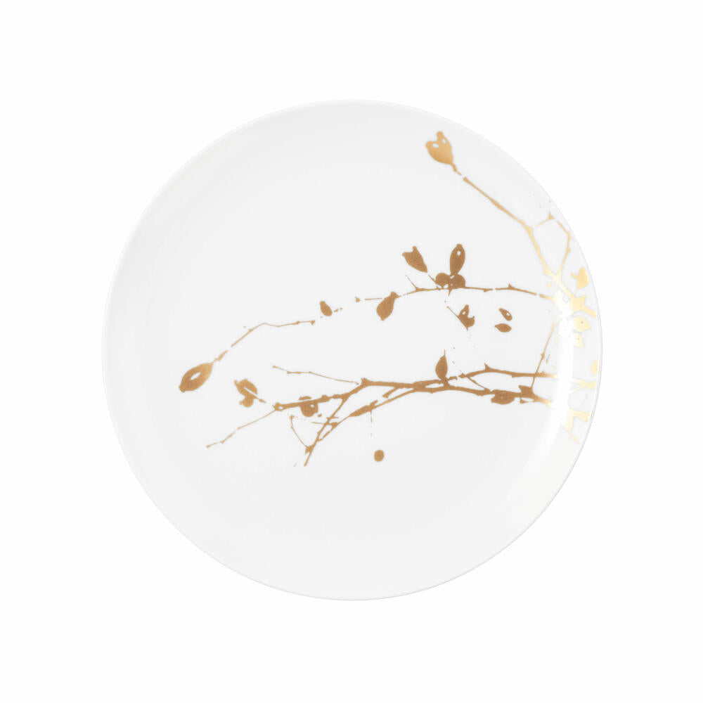 Seltmann Weiden Frühstücksteller Liberty Golden Rose Hip, Teller, Porzellan, Goldfarben, 22.5 cm, 001.765553