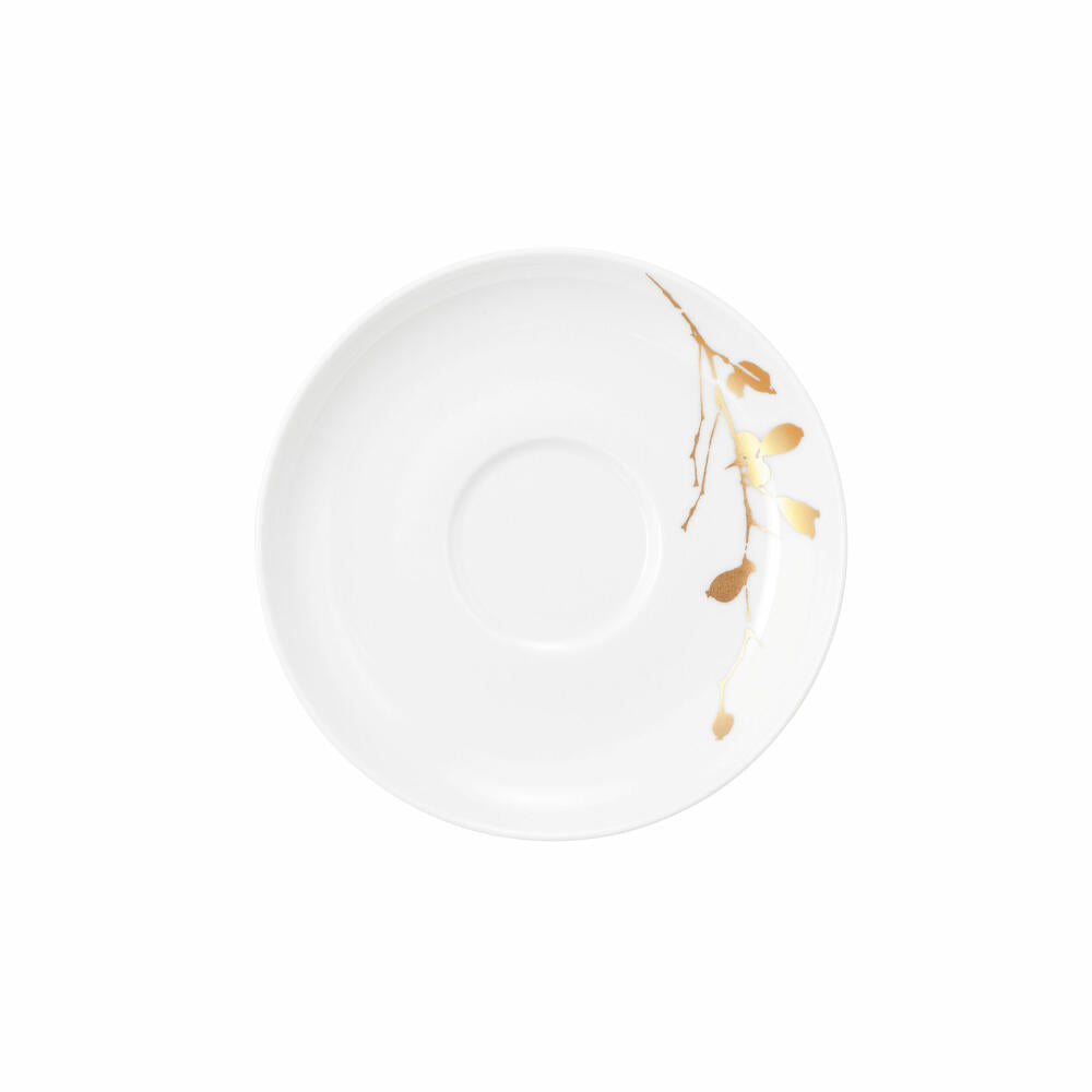 Seltmann Weiden Liberty tea saucer, saucer, underplate, porcelain, Golden Rose Hip, Ø 13 cm, 001.765708