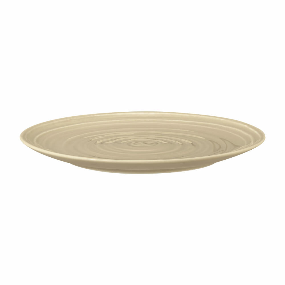 Seltmann Weiden Terra bread plate, cake plate, plate, porcelain, sand beige, Ø 17.7 cm, 001.766252