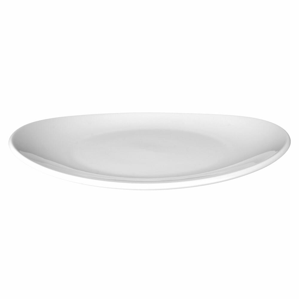 Seltmann Weiden Modern Life Dinner Plate Oval, Plate, Porcelain, Black Line, 25.1 x 23 cm, 001.766298