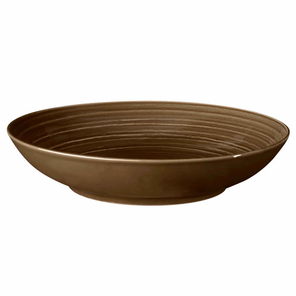 Seltmann Weiden Terra Coupteller Deep, Pasta Plate, Plate, Porcelain, Earth Brown, Ø 26 cm, 001.766886