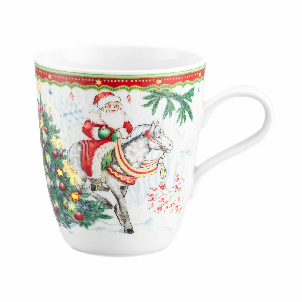 Seltmann Weiden mug with handle, coffee mug, tea cup, cup, porcelain, Santa Claus, 400 ml, 001.767888