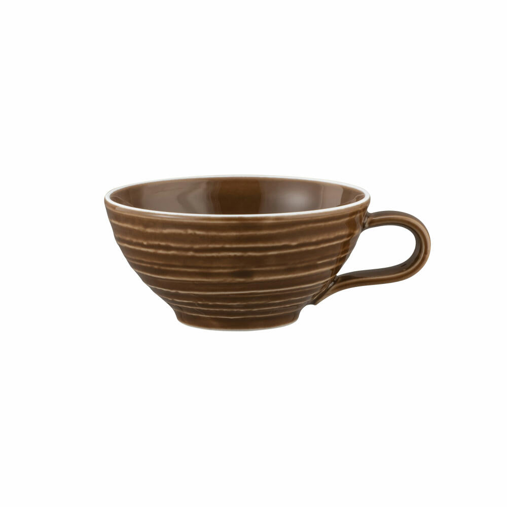 Seltmann Weiden Teeobertasse Terra Erdbraun, Becher, Porzellan, Braun, 140 ml, 001.772226
