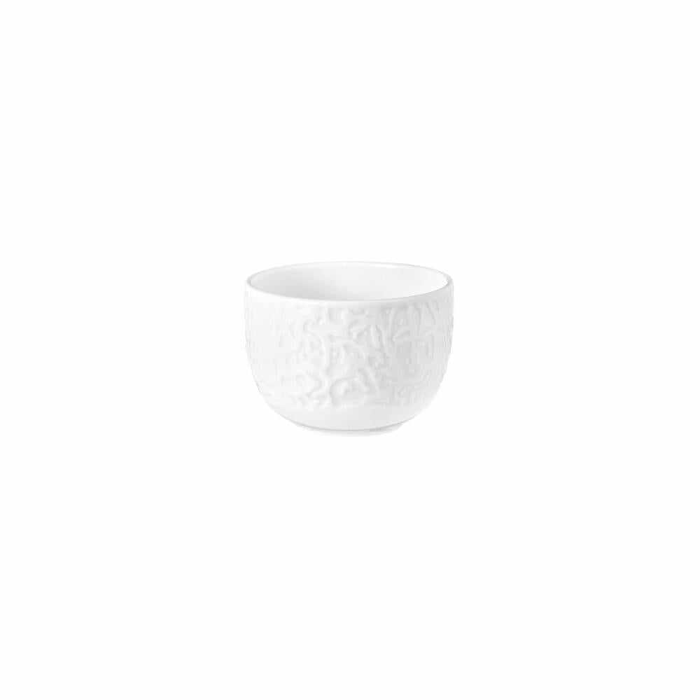 Seltmann Weiden Nori-Home Dipschale, Snackschale, Schale, Porzellan, Relief Weiß, 120 ml, 001.772519