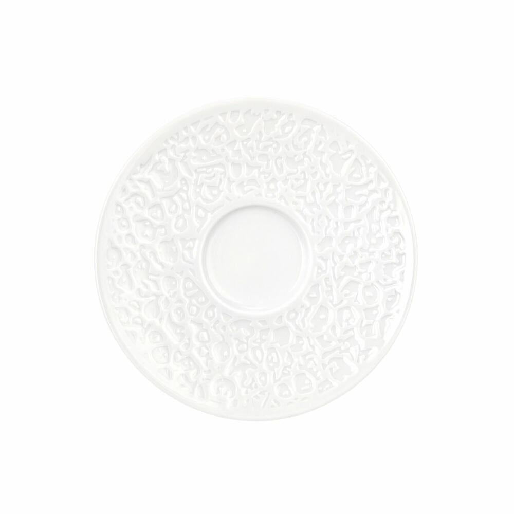 Seltmann Weiden Kombi-Untere klein Relief breit Nori-Home Weiß, Porzellan, 13.5 cm, 001.772657
