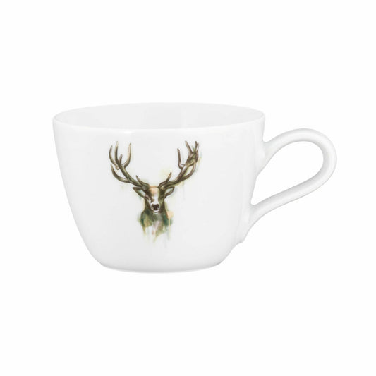 Seltmann Weiden Kaffeeobertasse Life Nature Hirsch, Becher, Porzellan, Bunt, 240 ml, 001.772806