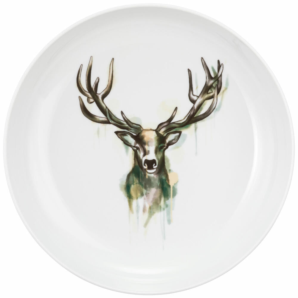 Seltmann Weiden Foodbowl Life Nature Hirsch, Schale, Porzellan, Bunt, 28 cm, 001.772827