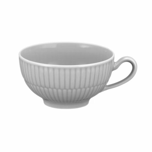 Seltmann Weiden Teeobertasse Amina Silbergrau, Becher, Porzellan, Grau, 220 ml, 001.773592