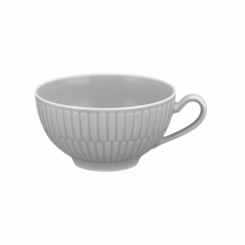 Seltmann Weiden Teeobertasse Amina Silbergrau, Becher, Porzellan, Grau, 140 ml, 001.773593