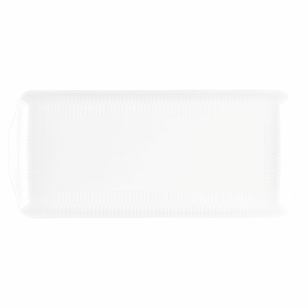 Seltmann Weiden Kuchenplatte eckig Amina, Porzellan, Weiß, 35 x 15.5 cm, 001.773577