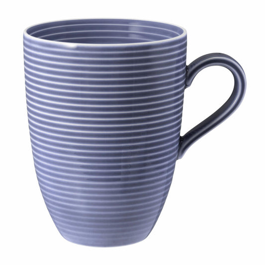 Seltmann Weiden Henkelbecher mit Relief Beat Fliederblau, Tasse, Porzellan, 350 ml, 001.773724