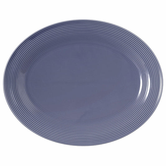Seltmann Weiden Servierplatte oval Beat Fliederblau, Porzellan, 35 x 28 cm, 001.773728