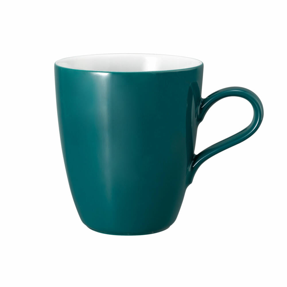 Seltmann Weiden Henkelbecher Life Fashion Trendy Petrol, Tasse, Porzellan, Petrolblau, 400 ml, 001.773761