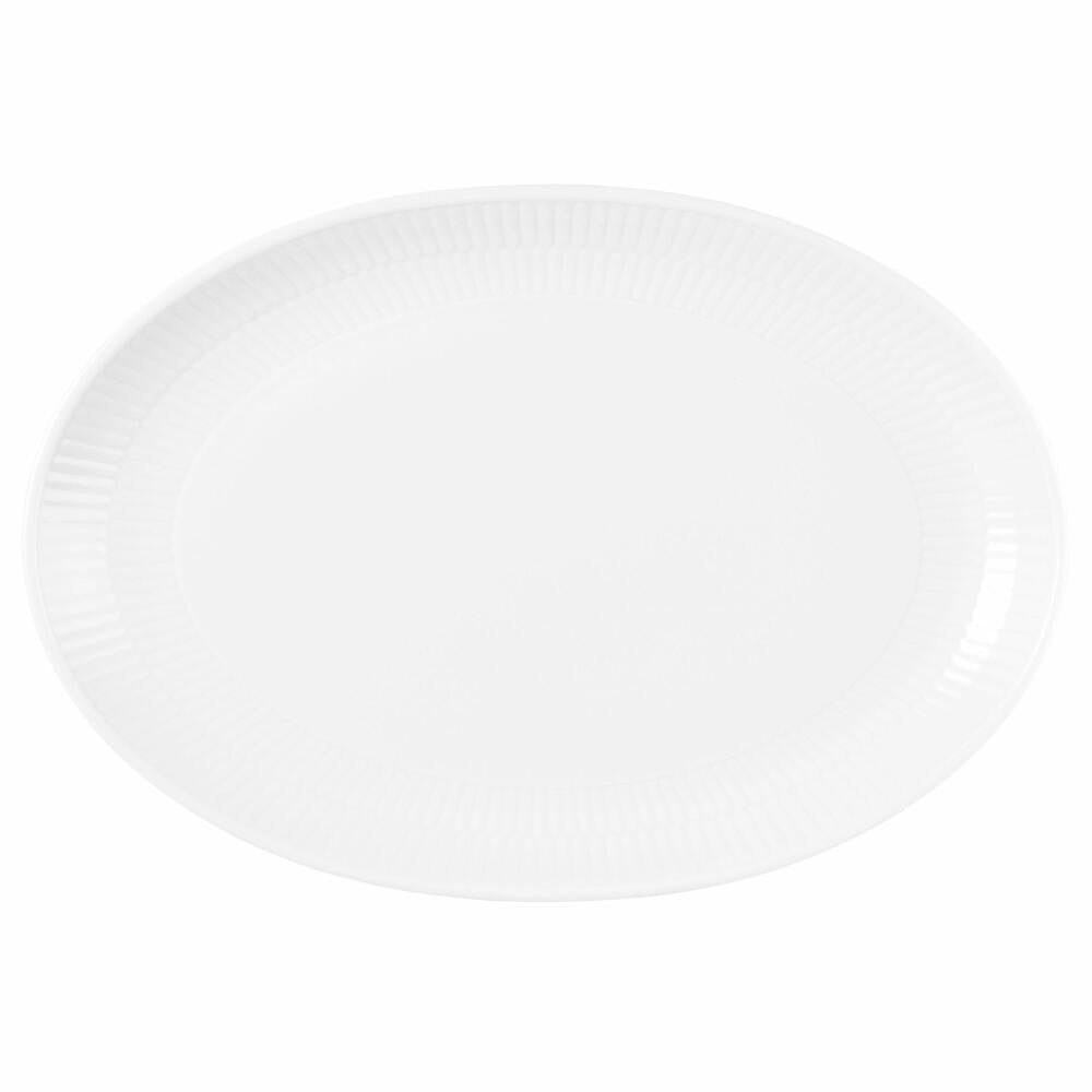 Seltmann Weiden Servierplatte oval Amina, Porzellan, Weiß, 35 x 24 cm, 001.774118