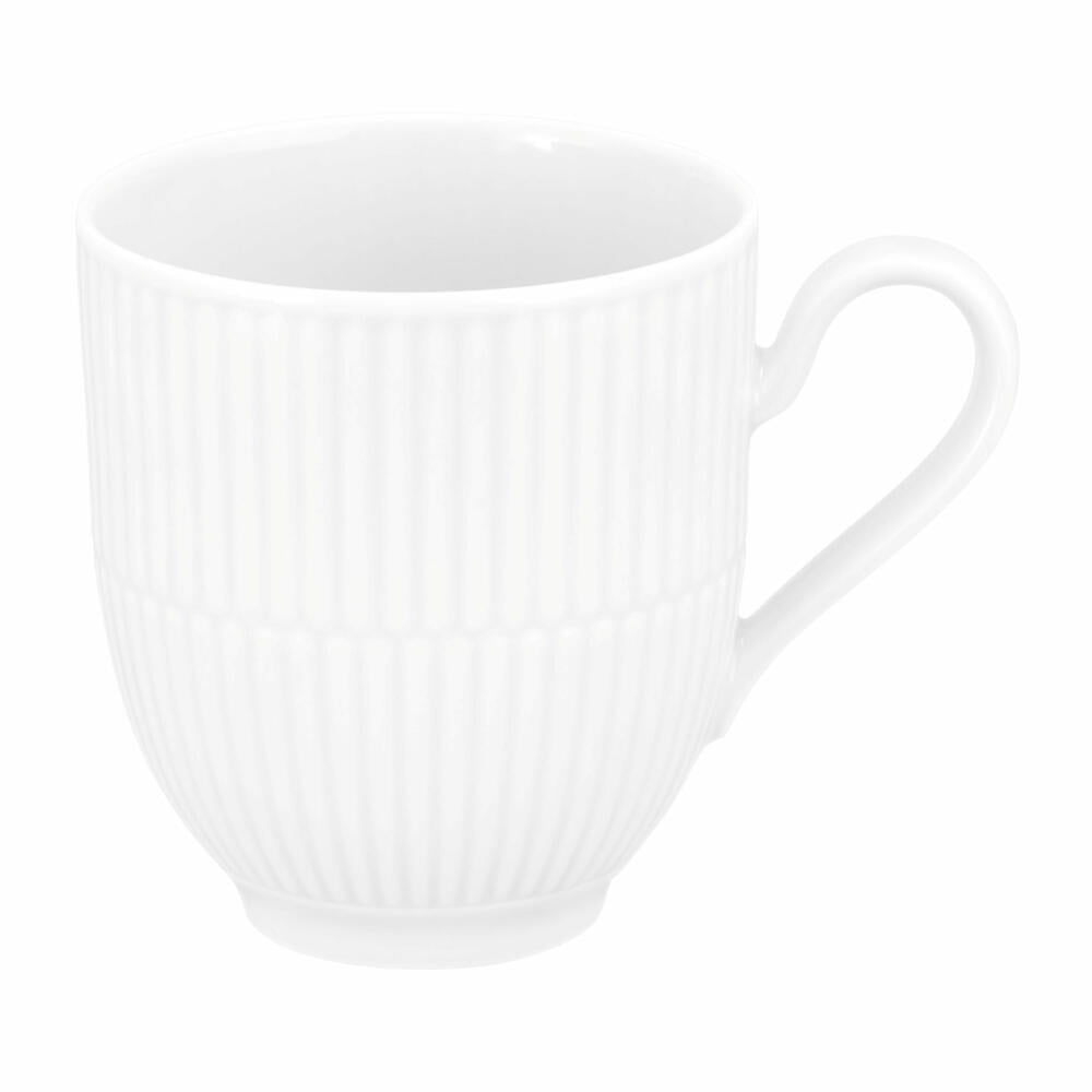 Seltmann Weiden Henkelbecher Amina, Tasse, Porzellan, Weiß, 350 ml, 001.774128