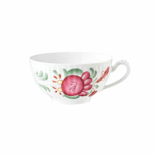 Seltmann Weiden Teeobertasse Amina Ostfriesenrose, Becher, Porzellan, Bunt, 140 ml, 001.774593