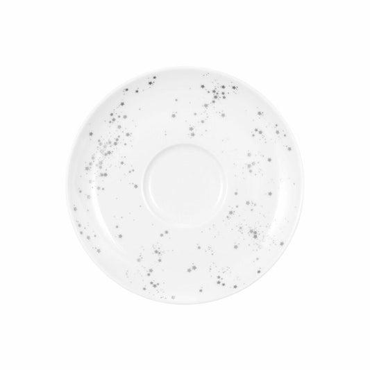 Seltmann Weiden Kombi-Untertasse groß Liberty Silver Stars, Porzellan, Silberfarben, 16.5 cm, 001.774709