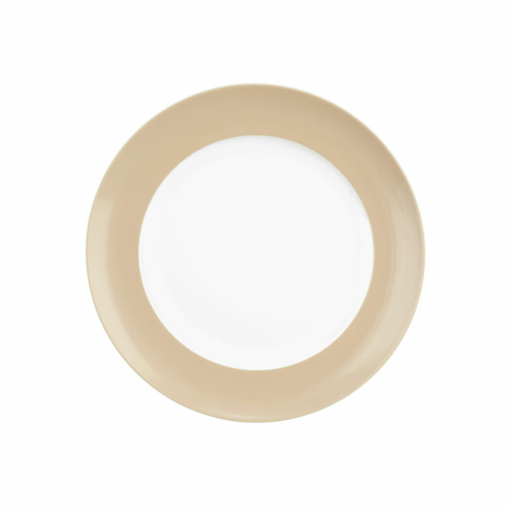 Seltmann Weiden Frühstücksteller Rund mit Fahne Liberty Pure Colors Dusty Beige, Teller, Porzellan, 22.6 cm, 001.775927