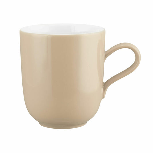 Seltmann Weiden Becher mit Henkel Liberty Pure Colors Dusty Beige, Kaffeebecher, Tasse, Porzellan, 420 ml, 001.775929